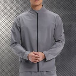 Men Outdoor Sports Casual Jacket Jacket Stand-Up Collar Zip Running Fitness Windproof Camping Hiking Riding Training Tops