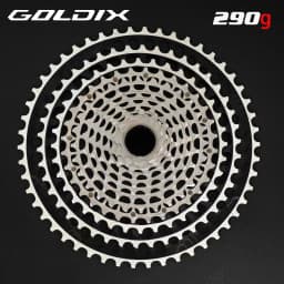 GOLDIX 12 Speed Ultralight MTB Cassette HG 12S 11-51T/12S 11-46T XD 10-46T/10-51T 12V K7 All CNC Sprocket for SHIMANO SRAM