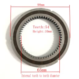 Bafang RM G310.250.DC RM G320.250.R G311 Motor Clutch Bearing Ring Steel Internal Gear Teeth 54 Spare Part for Replacement