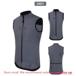 YKYW Waterproof Thermal Vest Men Women Winter Sleeveless Waistcoat Black Gray Olive Cycling Vest Bike Clothing Bicycle Mtb Coat