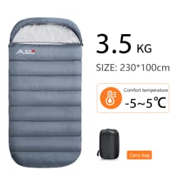 BISINNA Large Camping Sleeping Bag Lightweight 3 Season Loose Widen Bag Long Size for Adult Rest Hiking Fishing