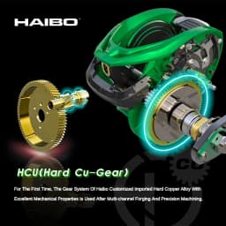 HAIBO VENOM Anti-saltwater Fishing Reel Deep Sea Iron Plate Baitcasting Reel 8+1BB Water Drop Wheel Max Drag 12KG