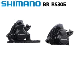 Shimano RS305 Brake Flat Mount Front Rear Mechanical Disc Brake With L05A Pads For Road Bicycle Bike BR-RS305 Rear Caliper Black