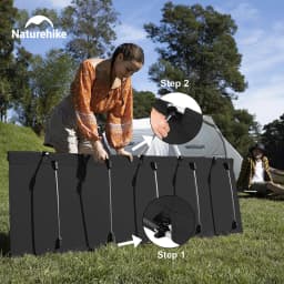 Naturehike Xjc05 Camping Bed 1 Person Easy Build Folding Bed Portable 150Kg Load Fold Up Bed Outdoor Light Travel Sleeping Cot