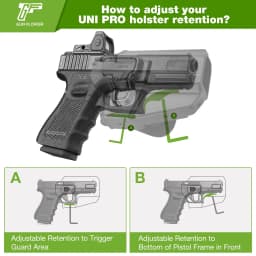 Universal OWB Holster,Green Holster,Fit Beretta/CZ/Glock/EAA /IWI/HK/Ruger/Springfield/Taurus,Right hand