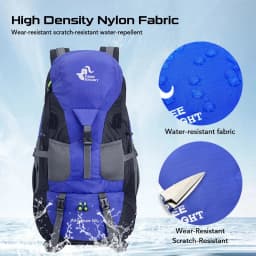 50L Hiking Trekking Backpack Water-resistant Camping Daypack Backpack Outdoor Men Travel Trekking Climbing Backpack Free Knight