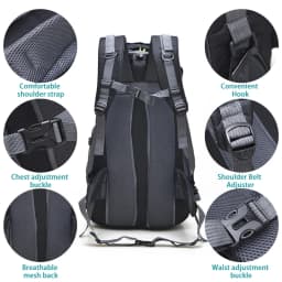 50L Hiking Trekking Backpack Water-resistant Camping Daypack Backpack Outdoor Men Travel Trekking Climbing Backpack Free Knight