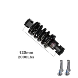AttLvTu-Bike Rear Shock Absorber, Spring, MTB, 125mm, 150mm, 165mm, GS-121A, 100 to 2000 lbs, Suspension Damper