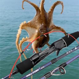 ROLLFISH Titanium Tip Octopus Squid Cuttle Carbon Fiber Casting Fishing Rod Saltwater Boat Light Slow Jigging Rod Action7:3