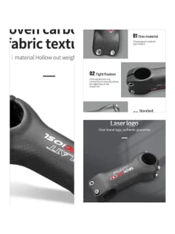 Ultra Light Carbon Fiber MTB Bicycle Stem Mountain/Road Bike Parts Angle 6 Degree 70/80/90/110/110/120mm