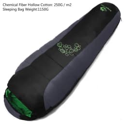 JUNGLE KING CY0901 850g 1850g New Thickening Fill Four Holes Cotton Sleeping Bag Outdoor Camping Mountaineering Mummy Movement