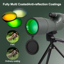 25-75x60 Telescope Spotting Scope Powerful Zoom Monocular FMC BAK4 Waterproof For Bird Watching Target Shotting With Tripod