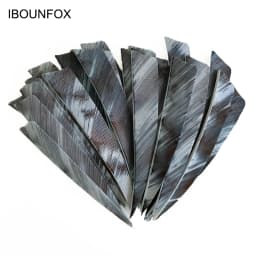 50pcs 3/4/5inch Archery Arrow Feather Fletching Ink Painting High Quality Real Archery Fletches Bow And Arrow Accessories