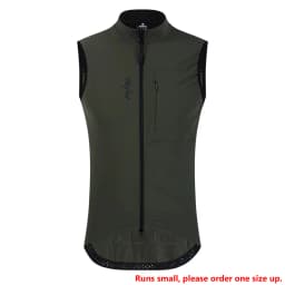 YKYWBIKE Men Cycling Gelit Thermal Fleece Bicycle Windbreaker Sleeveless Bike Vest Windproof Waterproof Cycling