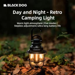 Black Dog Outdoor Vintage Camping Lights Extra Long Life Lighting Tent Lights Multi-function Emergency Lights Ambient Lights