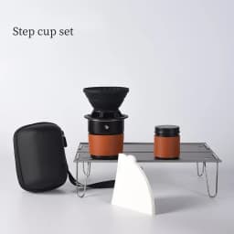 Travel Handmade Coffee Set Outdoor Car Camping Portable Cake Filter Cup Silicone Filter Cup Entry Combination Coffee Maker Sets