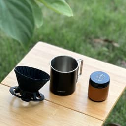 Travel Handmade Coffee Set Outdoor Car Camping Portable Cake Filter Cup Silicone Filter Cup Entry Combination Coffee Maker Sets