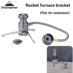 CPAMINGMOON Camping Outdoor Adventure Z23-OD Rocket Furnace Support Three Pin Adapter Flat Gas Furnace Head Bracket