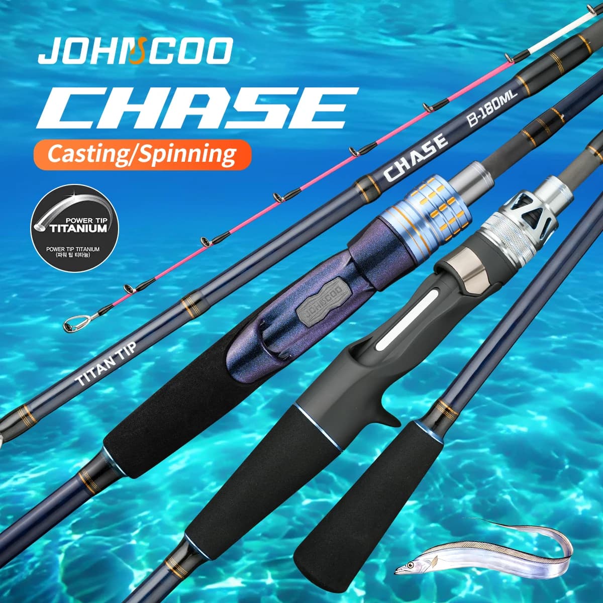 Boat Fishing Rod with Titanium Tip 1.7m 1.8m 1.9m ML Spinning Casting Fishing Rod for Cuttlefish Fishing Rod with Sprial Rings