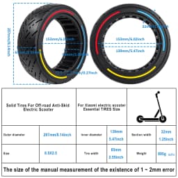 8.5 Inch Solid Tire For Dualtron Mini&Speedway Leger (Pro) Electric Scooter 8.5 X 2.5 Wear-resistant Off-road Tubeless Tyres