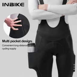 INBIKE Spring Men's Cycling Bibs Pants Bike Tights Leggings with 4 Pockets Men MTB Cycling Clothing Road Bike Mountain Toursers