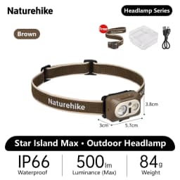 Naturehike Star Island Max Headlamp Outdoor Camping Hiking Fishing Climb Waterproof Sensor Rechargeable Super Bright Headlight