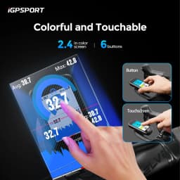 iGPSPORT BSC300T Touch-screen Bike Computer Global Colorful Map Wireless Cycling Computer Support E-bike