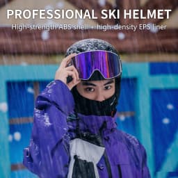 Horntour New 2027 Skiing Helmet with Goggles Warm Helmet ABC+EPS High-Quality Ski Helmet Outdoor Sports Ski Skateboard Helmet