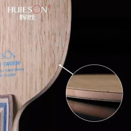 Huieson 5 Plywood 2 Ply Aryl Carbon Fiber Table Tennis Blade Lightweight Ping Pong Paddle Blade Racket DIY Accessories