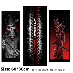 Skull Colorful Dark Pattern Electric Scooter Anti-slip Sticker Sandpaper Skateboard Grip Tape Sheet 60*30cm