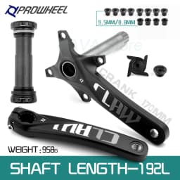 Prowheel Fatbike Crankset Claw-100/120 Snow Bike Crank Arm E-bike Sprocket 104BCD Shaft 176/192mm Bottom Bracket BB100/120