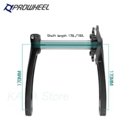 Prowheel Fatbike Crankset Claw-100/120 Snow Bike Crank Arm E-bike Sprocket 104BCD Shaft 176/192mm Bottom Bracket BB100/120
