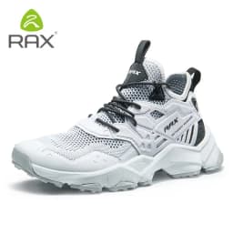 RAX Running Shoes Men&Women Outdoor Sport Shoes Breathable Lightweight Sneakers Air Mesh Upper Anti-slip Natural Rubber Outsole