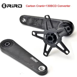 RIRO Carbon Fiber Crank Road Bike 29MM 11/12 Speed 50-34/52-36/53-39T MS Direct Mount/110/130BCD Bicycle Crankset Chainring