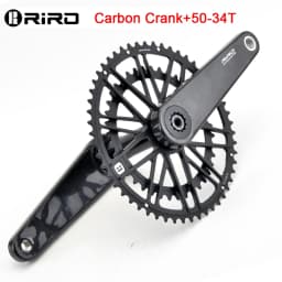 RIRO Carbon Fiber Crank Road Bike 29MM 11/12 Speed 50-34/52-36/53-39T MS Direct Mount/110/130BCD Bicycle Crankset Chainring