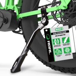 RBRL Adjustable Bike Kickstand Aluminium Bicycle Kickstand Anti-Slip Durable Bike Side Support for 24-29" MTB Electric Bike