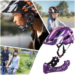 LIXADA Kids Cycle Helmet Detachable Full Face Helmet Adjustable Cycle Helmet for for Children Cycling