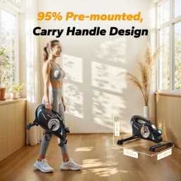 MERACH Under Desk Bike Pedal Exerciser Quiet Magnetic Mini Bike with App for Arm Leg Recovery Physical Therapy Smooth Foot Desk