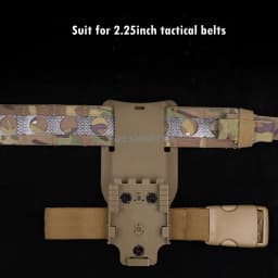 Tactical Pistol Holster for P320 Compatible X300 Flashlight Right Hand Hunting Shooting Drop Leg Holsters with Thigh Strap