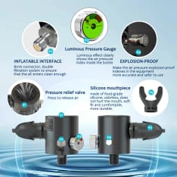 SEBIger 0.5L Diving diving tank Set and Full Face Mask for Beginner Swimmers,5-10 minutes underwater,Reusable,outdoor traveling