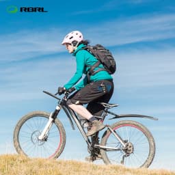 RBRL MTB Bicycle Fender Adjustable Front Rear Bike Mudguard Quick-release Splash-proof Widen Fenders for 26/27.5/29" Bicycle