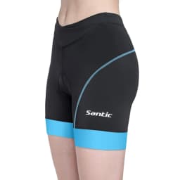 Santic Women's Biker Shorts 4D Padded Cycling Bicycle Shorts Breathable Reflective MTB Mountain Road Bike Sport Pants US/EU Size