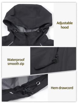 BERGRISAR Waterproof Running Cycling Jacket for Men Breathable Bike Rain Jacket Bicycle Coat Clothing Windbreaker