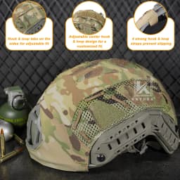 Krydex Tactical Helmet Cover for Fast Helmet Size M L XL Maritime Helmet, Airsoft Paintball Helmet Accessories