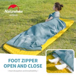 Naturehike NatureSea Series Sleeping Bag Adult Outdoor Camping Summer Lightweight Portable Quilt Dual-use Multifunction Poncho