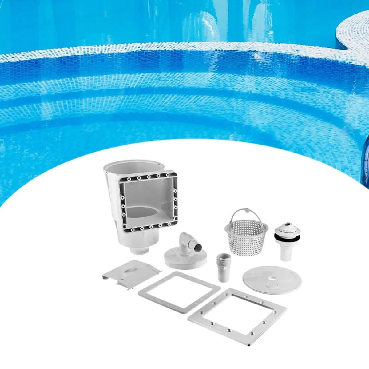 Swimming Pool Cleaning Set Pool Skimmer Accessory Kit Heavy Duty Easy Install Efficient for Swimming Pool
