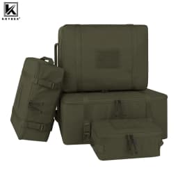 KRYDEX Tactical Modular Pouch Travel Outdoor Packing Organizer 70D Nylon Packing Cubes Waterproof Camping Luggage Bags 4pcs Set