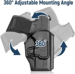 P365 Holster with Molle Adapter,OWB Holster for Sig Sauer P365X / P 365 SAS / P365 .380,ndex Release,Adjustable Cant,Right Hand