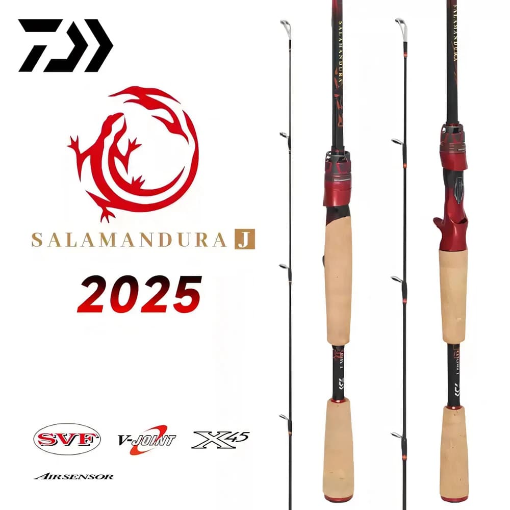 2025 NEW DAIWA SALAMANDURA J Fishing Rod Spinning/Casting Fishing Rod 2S Carbon Fiber