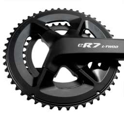 L-TWOO eR7 road bike crankset, one-piece molding technology, 24mm axle, 165/170 cranks, 50-34 chainrings, compatible with 11/12s